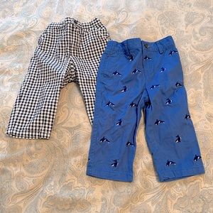 Ralph Lauren embroidered pants & Janie and Jack boy dress pants